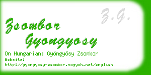 zsombor gyongyosy business card